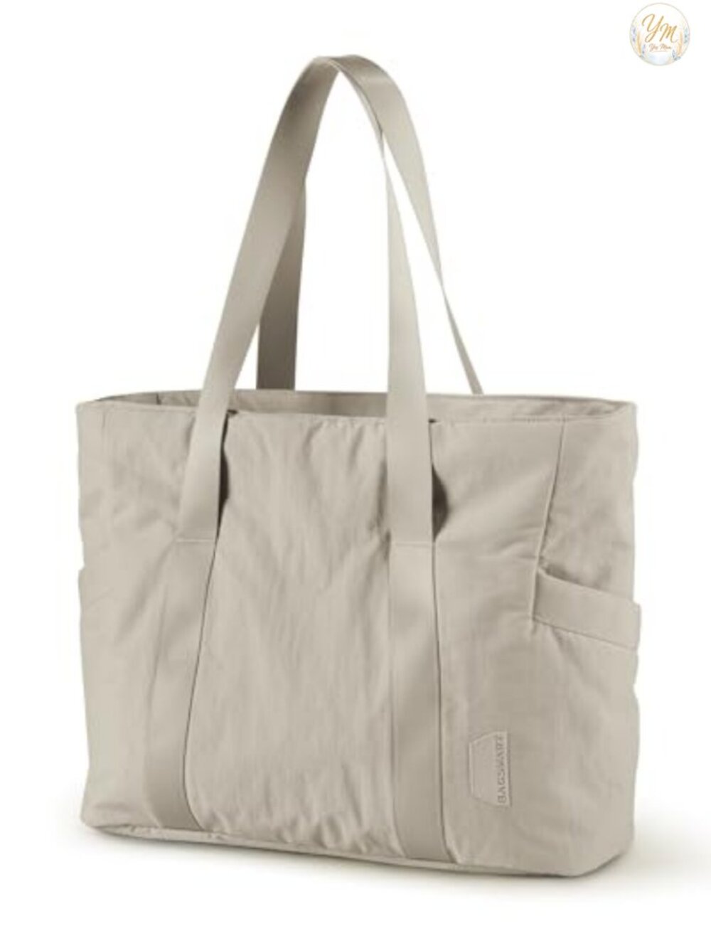 Large 28L Nylon Gym Tote for Women, Yoga Mat Strap, Fits 15.6" Laptop